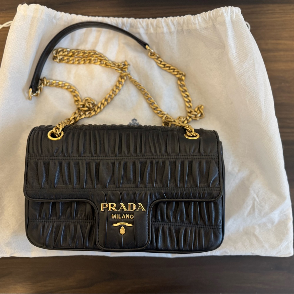 Prada 2010s Napa Gaudreau Crossbody Bag